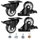 Caster Wheels CLOATFET, conjunto de 4 polegadas para serviços pesados com freio