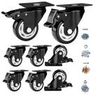 Caster Wheels CLOATFET, conjunto de 8 polegadas para serviços pesados com freio