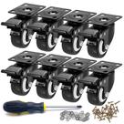 Caster Wheels CLOATFET, conjunto de 8 polegadas para serviços pesados com freio