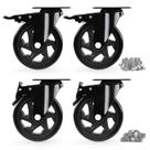 Caster Wheels EGOFIX Heavy Duty 12,7 cm, conjunto de 4 pretos