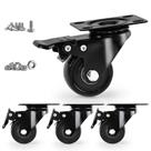 Caster Wheels EGOFIX Heavy Duty 5 cm, conjunto de 4 pretos