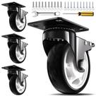 Caster Wheels QNCZ Heavy Duty, capacidade de 4 polegadas e 1088 kg