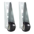 Caster Wheels Smtalg Silent Rubber de 0,9 polegadas, 2 peças para móveis