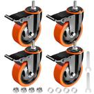 Caster Wheels TAYLOON Heavy Duty 7,62 cm Stem Caster, conjunto de 4