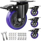 Caster Wheels Wieyunn de 4 polegadas com freio, 2.000 libras, conjunto pesado de 4 Caster Wheels Wieyunn de 4 polegadas com freio, 2.000 libras, conjunto pesado de 4