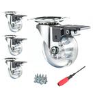 Caster Wheels YAEMIKY Swivel Heavy Duty de 3 polegadas, conjunto de 4