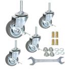 Caster Wheels YEEMIGO, giratório de 2 polegadas com freio, conjunto de 4