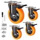 Caster Wheels YUPEZOP Conjunto de 4 polegadas para serviços pesados com freio Caster Wheels YUPEZOP Conjunto de 4 polegadas para serviços pesados com freio