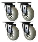 Casters Headbourne 8270E Designer 12,7 cm de borracha macia cromada