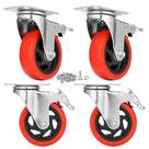 Casters Mofeetools, poliuretano pesado de 4 polegadas, 1.600 libras