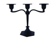 Castiça Triplo 20 cm Preto Decorativo iluminação.