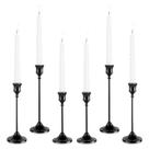 Castiçais cônicos de metal Tunyet 6PCS pretos