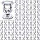 Castiçais de vidro Foaincore, 66 peças, 6,3 cm, transparente