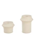 Castiçais Esculturais Bioma Kit com 2 Castiçais em Ceramica P e G