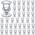 Castiçais Foaincore 42 unidades de 6,3 cm de vidro transparente