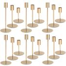 Castiçais KDJFIIH Gold Metal para velas cônicas (conjunto 18)