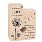 Castiçais Memoriais Huixi Wood Sympathy Gifts 12 cm