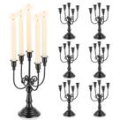 Castiçais pretos Candelabro Romadedi, 5 braços, 30 cm, góticos Castiçais pretos Candelabro Romadedi, 5 braços, 30 cm, góticos