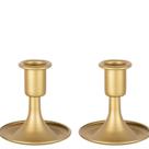 Castiçais vintage dourados, conjunto de 2, para decoração romântica