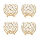 Castiçais votivos de cristal VINCIGANT Gold para mesa (4 unidades)