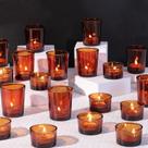 Castiçais votivos NITIME Amber Glass Fall Decor (36 unidades) Castiçais votivos NITIME Amber Glass Fall Decor (36 unidades)