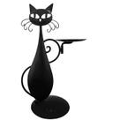 Castiçal Black Cat Suporte de ferro decorativo moderno