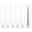 Castiçal Candle Stick NUPTIO, conjunto de 6 vidros Hurricane