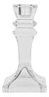 Castiçal Clarioné Vidro 15,5cm Luxo Sofisticação Premium