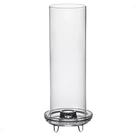 Castiçal de Cristal Transparente 25,5x10cm L'Hermitege Lavoir Fullfit