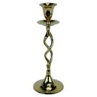 Castiçal de Metal Dourado - 20x7cm - Elegante Castiçal de Luxo Castiçal de Metal Dourado - 20x7cm - Elegante Castiçal de Luxo