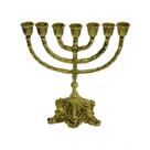 Castiçal De Metal Dourado Ouro Para 07 Velas 30x26x15cm Castiçal De Metal Dourado Ouro Para 07 Velas 30x26x15cm