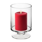 Castiçal de vidro Hurricane Pillar CYS EXCEL H: 15 cm W: 9,5 cm