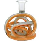 Castiçal de Vidro Orbit Âmbar 14x14x16cm Home &amp Co