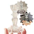 Castiçal De Vidro Porta Vela Enfeite Decoração Cristal