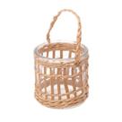 Castiçal Decorativo C/ Fibra 10x10cm em Vidro Wolff