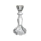 Castiçal Decorativo De Vidro Com Borda Dourada 15,5cm Vela