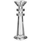 CASTIÇAL DECORATIVO PORTA VELA CRISTAL 27x7x7cm TRANSPARENTE