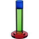CASTIÇAL DECORATIVO PORTA VELA HOME&CO ECO CRYSTAL 14x7x7cm MULTICOLORIDO