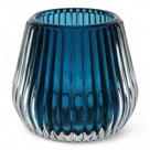 Castiçal Decorativo Porta Vela Home&co Vidro 6x7x7cm Azul