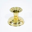 Castiçal Dourado de Latão Suporte 1 Vela Igreja Comum 6cm