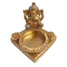 Castiçal e Incensário Ganesh Dourado - Decornato