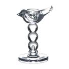 Castiçal em Cristal La Voir Bird Transparente 19,5cm L'Hermitage