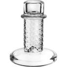 Castiçal em Vidro Diamond Transparente 8x9cm Home & Co. Castiçal em Vidro Diamond Transparente 8x9cm Home & Co.