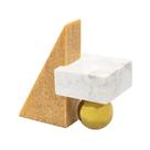 Castiçal Enfeite Decorativo Geometrico Luxo