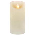 Castiçal Gerson LED Pillar Bisque 6x3