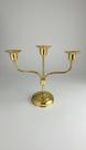 Castiçal Latão 3 Velas Candelabro Dourado Castiçal Latão 3 Velas Candelabro Dourado
