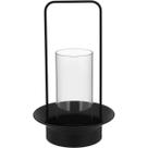CASTIÇAL METAL 32x19x19cm PRETO DECORATIVO PORTA VELA CASTIÇAL METAL 32x19x19cm PRETO DECORATIVO PORTA VELA