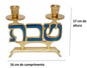 Castiçal Para 2 Vela - Suporte De Vela Castiçais Para Shabat azul