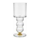 Castiçal para vela decorativo em vidro 14,5cm dinatale