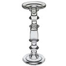 CASTIÇAL PORTA VELA DECORATIVO HOME&CO ECO CRYSTAL 29x11x11cm TRANSPARENTE